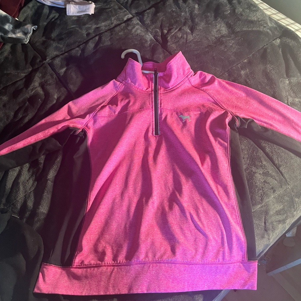 Bright Pink, athletic, long sleeve T. Worn once.